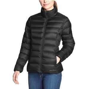 Eddie Bauer Women’s EB 650 Down Puffer Jacket Cirrus Lite Winter Black EUC sz XL